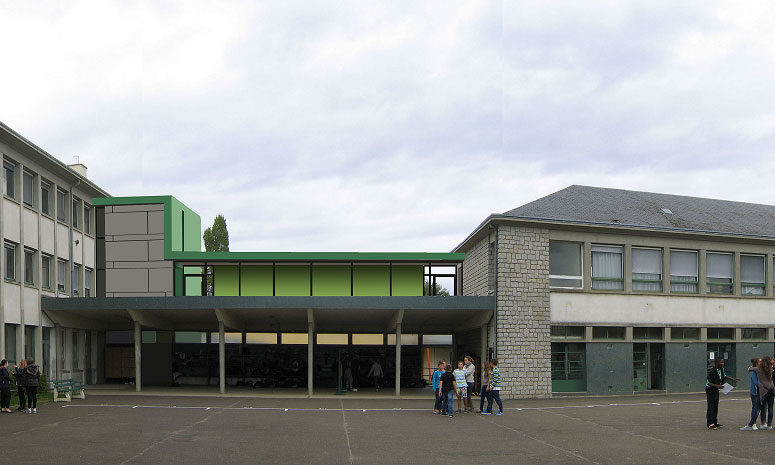 Ascenseurs et accessibilité handicaps Collège le Joncheray - Sarthe
