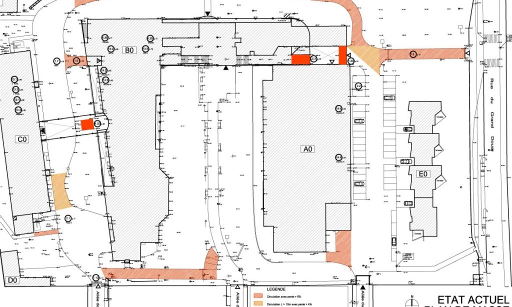 Ascenseurs et accessibilité handicaps Lycée Leclerc de Hauteclocque